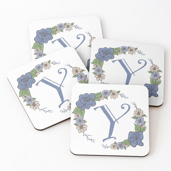 Item preview, Blue Floral Y designed and sold by missmann.
