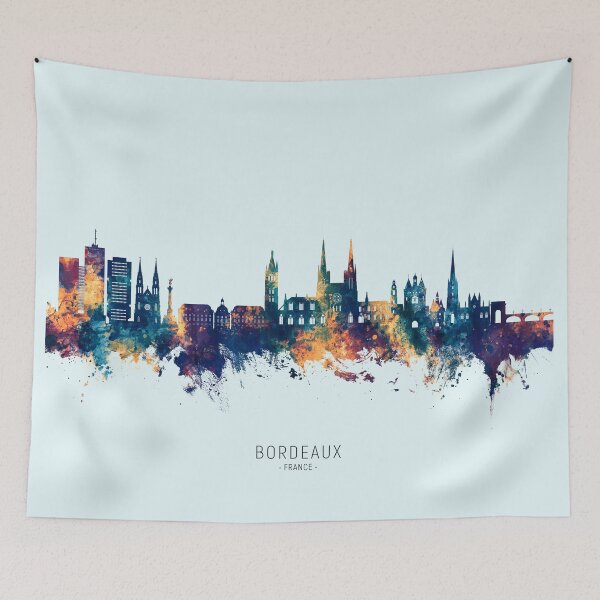 Item preview, Bordeaux France Skyline designed and sold by ArtPrints.