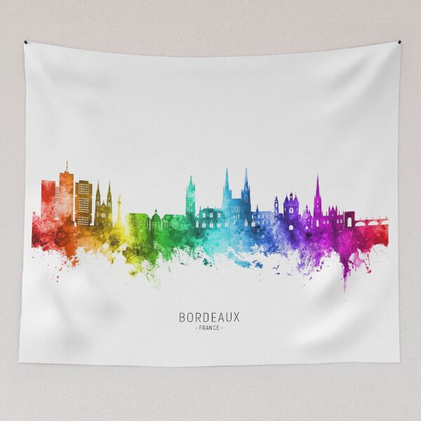 Item preview, Bordeaux France Skyline designed and sold by ArtPrints.