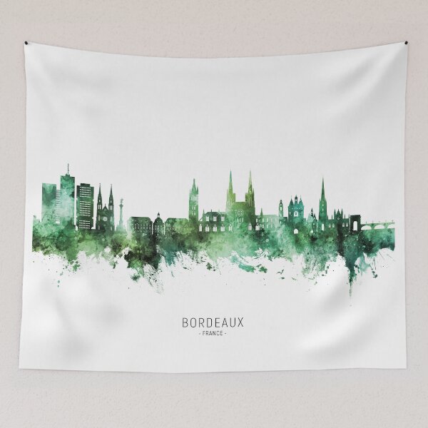 Item preview, Bordeaux France Skyline designed and sold by ArtPrints.