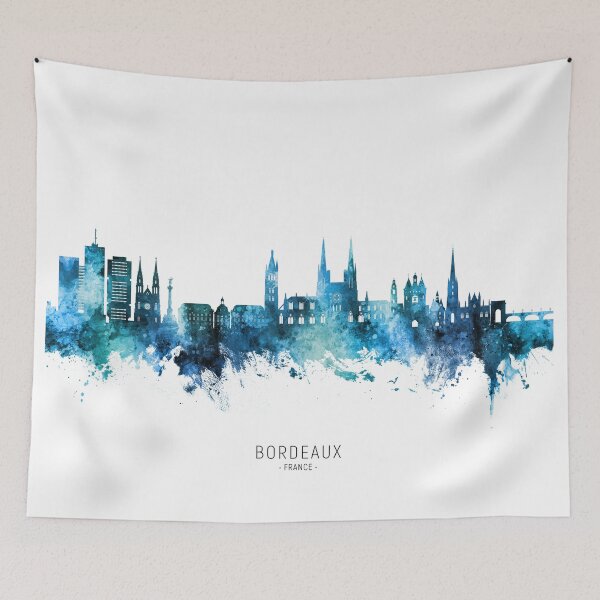 Item preview, Bordeaux France Skyline designed and sold by ArtPrints.