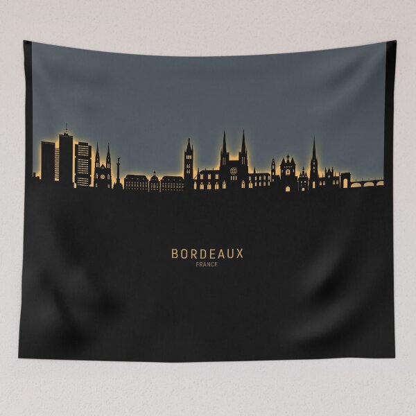 Item preview, Bordeaux France Skyline designed and sold by ArtPrints.