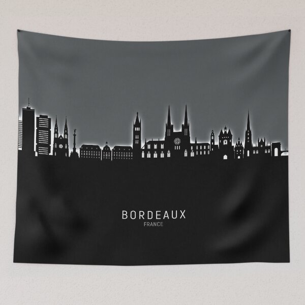 Item preview, Bordeaux France Skyline designed and sold by ArtPrints.