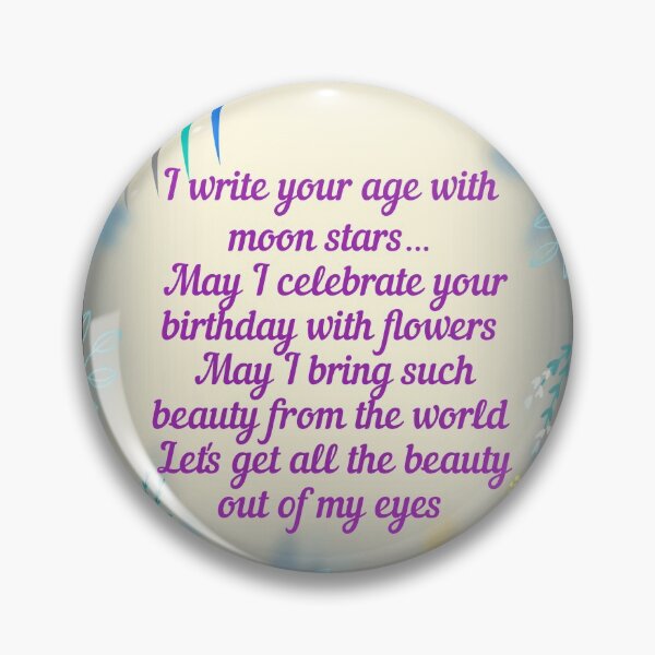 Item preview, I Write Your Age With Moon Stars designed and sold by sasijaya.