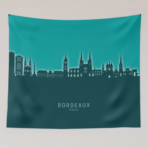 Item preview, Bordeaux France Skyline designed and sold by ArtPrints.