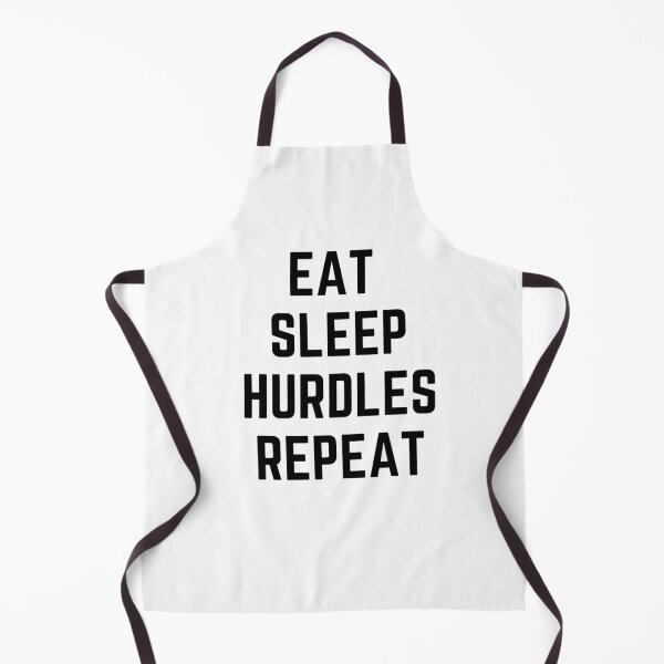 Item preview, EAT SLEEP HURDLES REPEAT sarcastic quote sticker [P-Q 153][825]  designed and sold by HIPNOTIZAR  CRAFTS.