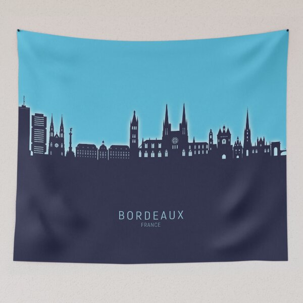 Item preview, Bordeaux France Skyline designed and sold by ArtPrints.