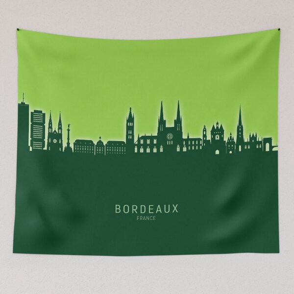 Item preview, Bordeaux France Skyline designed and sold by ArtPrints.