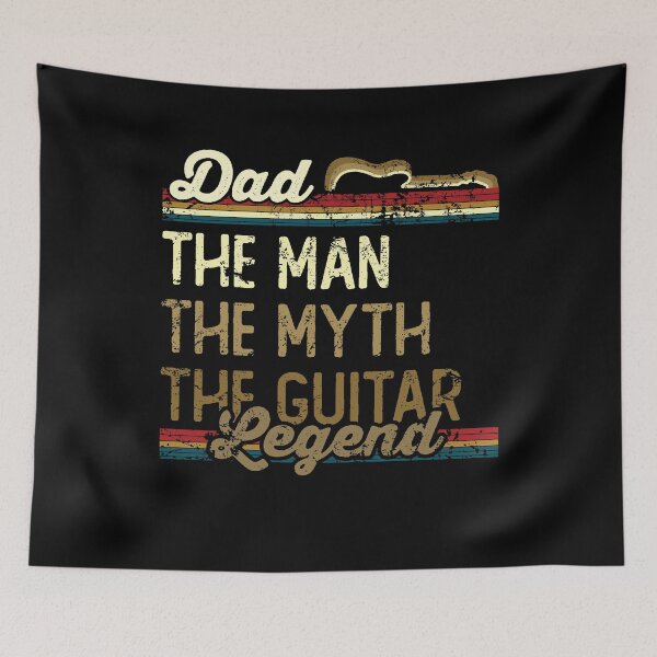Item preview, Dad The man The myth The guitar LEGEND designed and sold by noahs-shop.