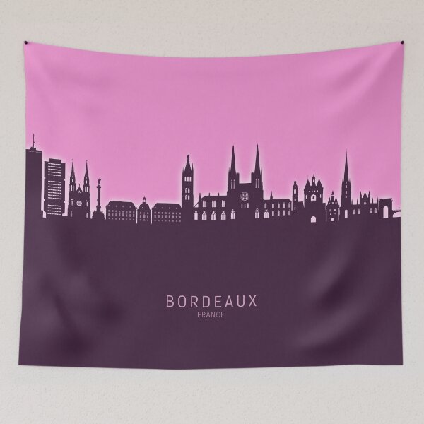 Item preview, Bordeaux France Skyline designed and sold by ArtPrints.