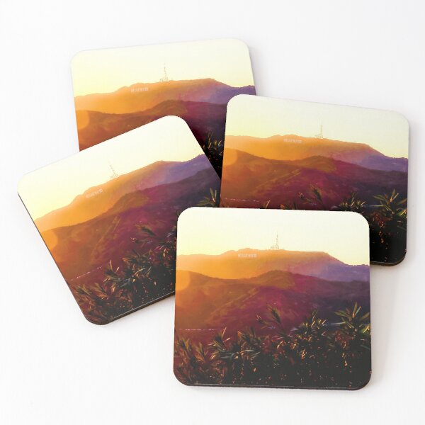 Item preview, sunset sky at Hollywood Sign, Los Angeles, California, USA designed and sold by Mrvell.