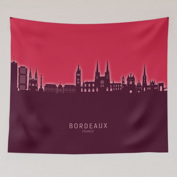 Item preview, Bordeaux France Skyline designed and sold by ArtPrints.