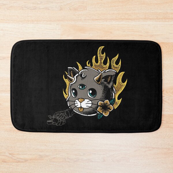 Item preview, Flaming Hot Cat Devil Design designed and sold by TimelessTattoo.