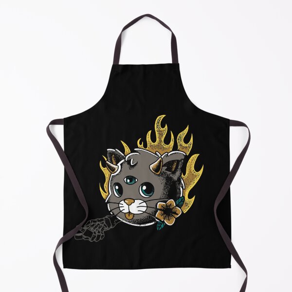 Item preview, Flaming Hot Cat Devil Design designed and sold by TimelessTattoo.