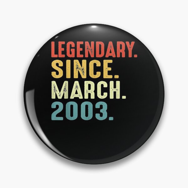 Item preview, 18 Years Old Birthday Gift Legendary Since March 2003  designed and sold by aguilaro.