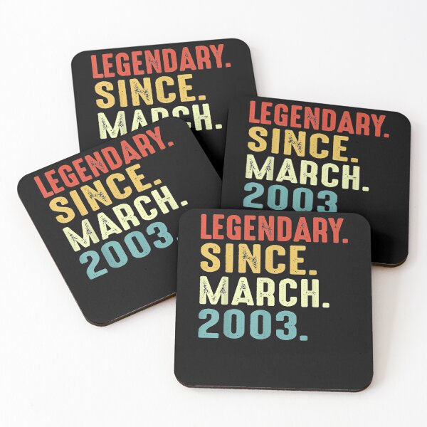 Item preview, 18 Years Old Birthday Gift Legendary Since March 2003  designed and sold by aguilaro.