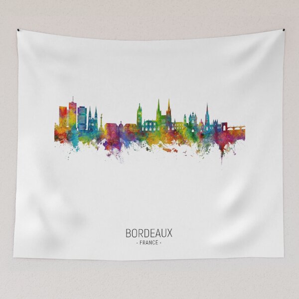Item preview, Bordeaux France Skyline designed and sold by ArtPrints.
