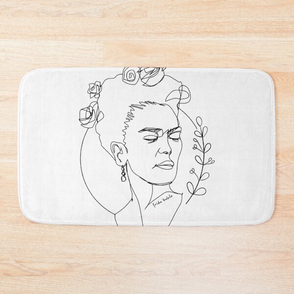 Item preview, Frida Kahlo Line Art Drawing designed and sold by SurfolioPrints.