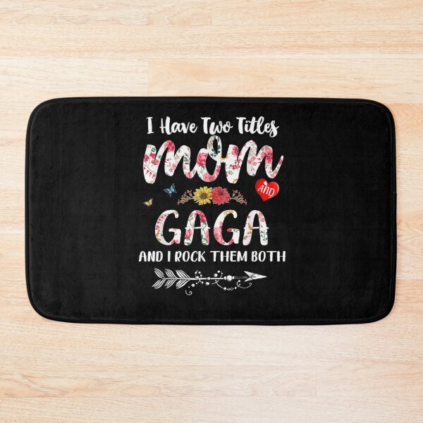 Item preview, I Have Two Titles Mom And Gaga Shirt Floral  designed and sold by aguilaro.