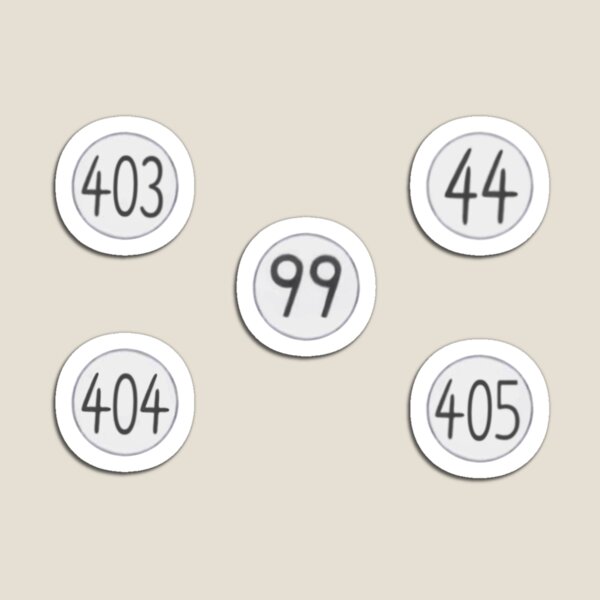 Hunter Exam Number Tags Magnet