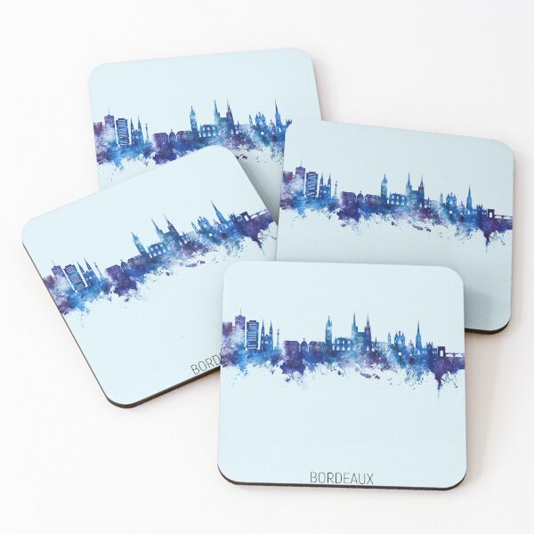 Item preview, Bordeaux France Skyline designed and sold by ArtPrints.