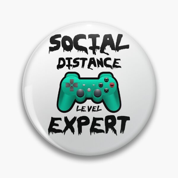Item preview, Social Distance Expert, Funny Socially Distanced Gamer Gaming   designed and sold by BitcoinBros.