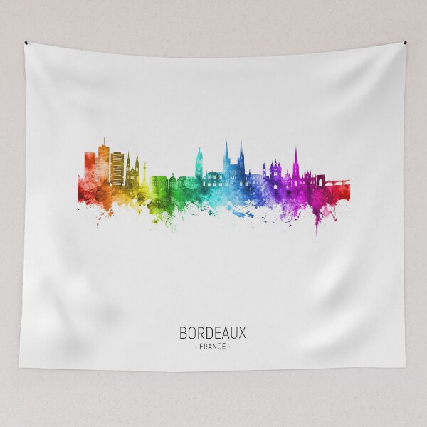 Item preview, Bordeaux France Skyline designed and sold by ArtPrints.