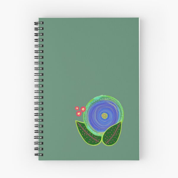 Item preview, blue flower print designed and sold by redstitchlab.