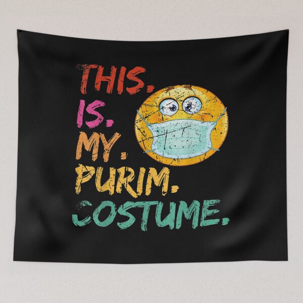 Item preview, This Is My Purim Costume Funny Jewish Face Mask  designed and sold by aguilaro.