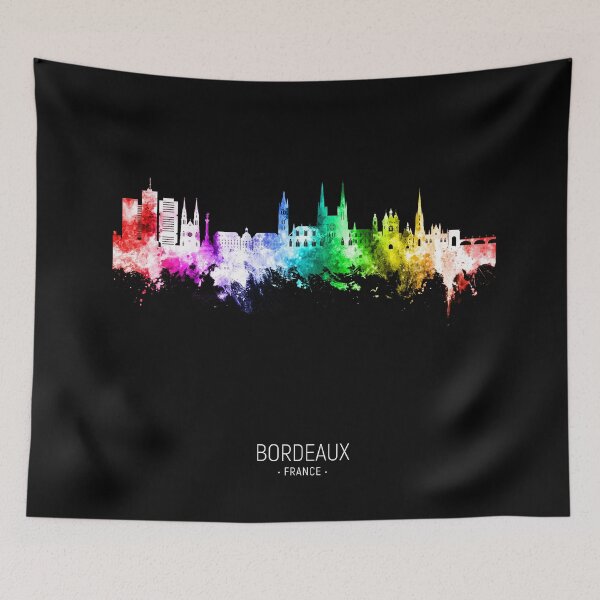 Item preview, Bordeaux France Skyline designed and sold by ArtPrints.