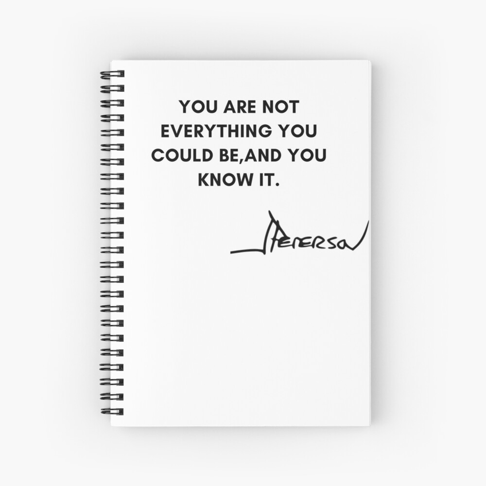 "Jordan Peterson Quotes" Spiral Notebook for Sale by jordanfan Redbubble