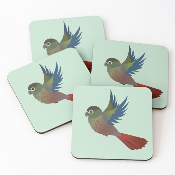 Item preview, Flying Green-cheeked conure designed and sold by Bwiselizzy.
