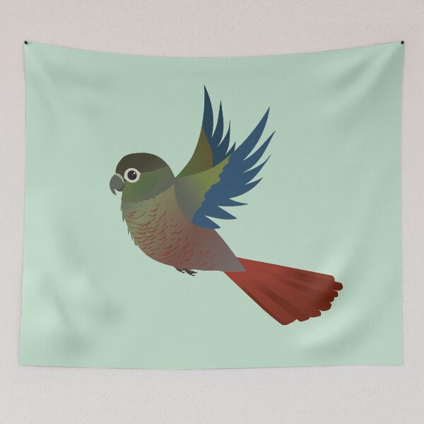 Item preview, Flying Green-cheeked conure designed and sold by Bwiselizzy.