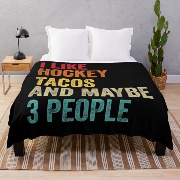 Item preview, I Like Hockey And Tacos Maybe 3 People Hockey Funny Gifts  designed and sold by aguilaro.