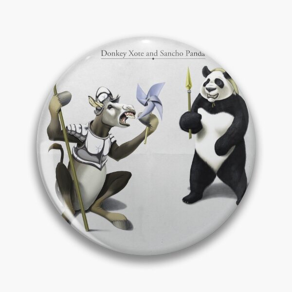 Item preview, Donkey Xote and Sancho Panda designed and sold by rob art | illustration.