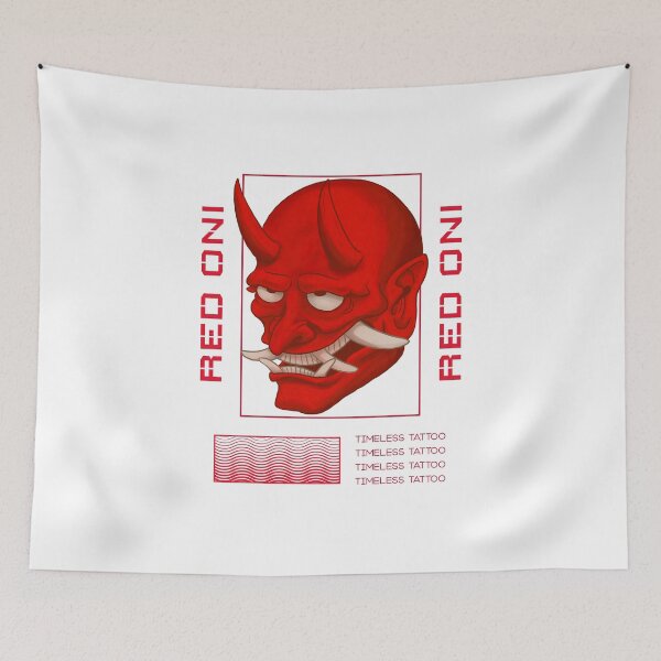 Item preview, Red Oni Devil Design designed and sold by TimelessTattoo.