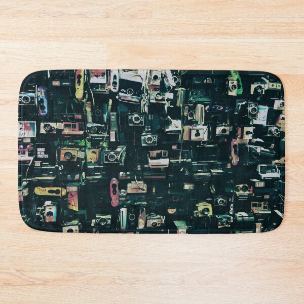 Item preview, Nostalgic wall of cameras, green tint designed and sold by DeVeauDesign.