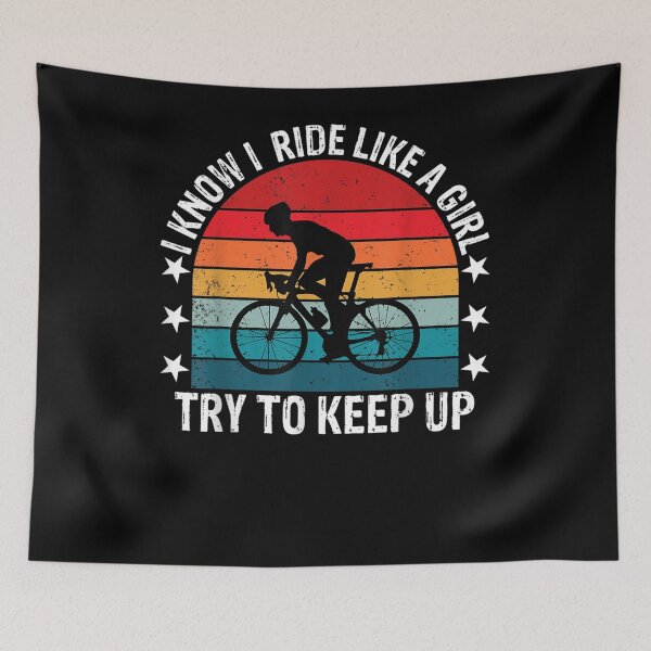 Item preview, I Ride Funny Bicycle Riders Cycling Biking Cyclist Girl Gift  designed and sold by aguilaro.