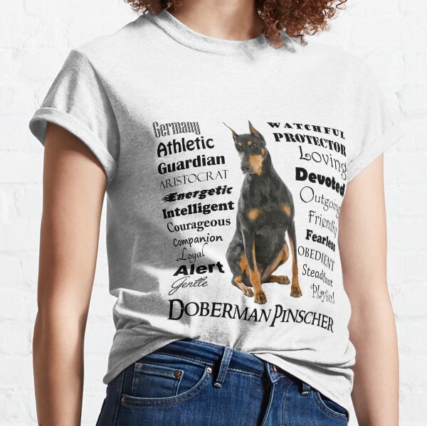 Black and Tan Doberman Traits Classic T-Shirt