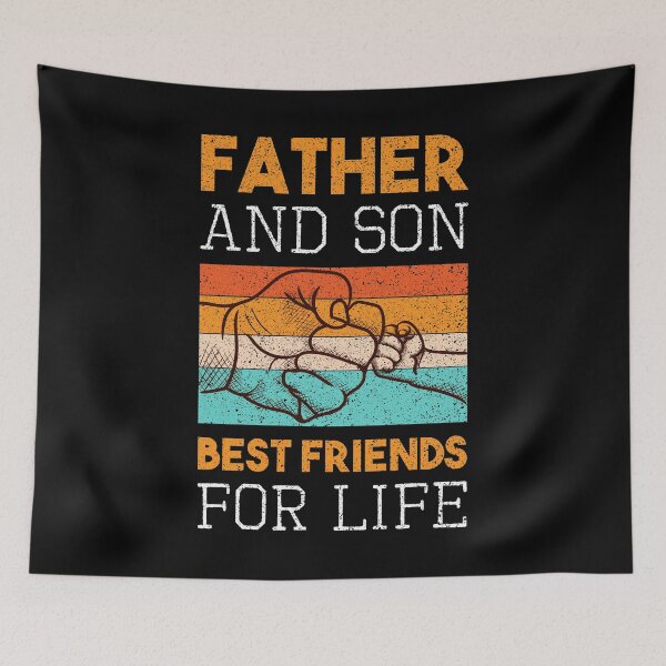 Item preview, Father And Son Best Friends for Life Parenting Father's Day Daddy Dad Papa Family Adulthood Father Children Design designed and sold by shirti.