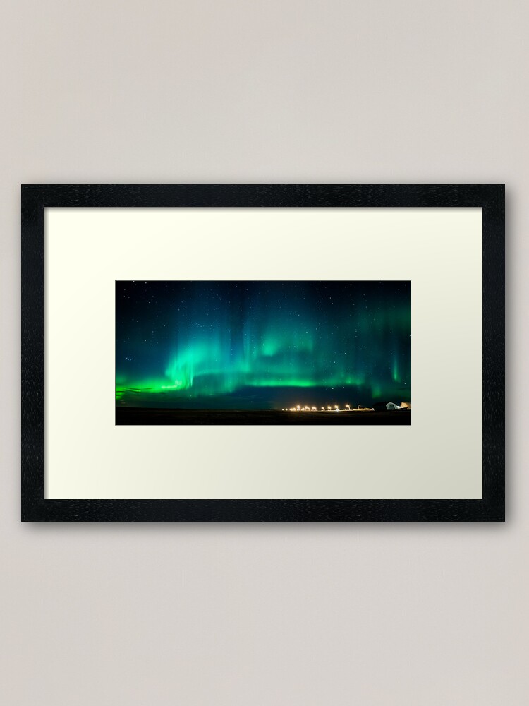 STUNNING AURORA NORTHERN LIGHTS BOX MOUNTED CANVAS PRINT WALL ART PICTURE PHOTO