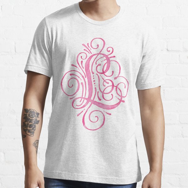 Monogram Watercolor Calligraphy AJM Essential T-Shirt for Sale by