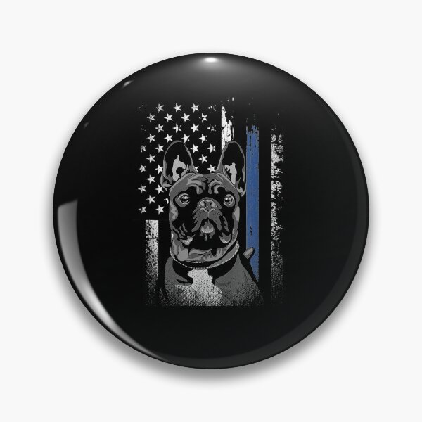 Item preview, French Bulldog Blue American Flag Line Police Dog  designed and sold by aguilaro.