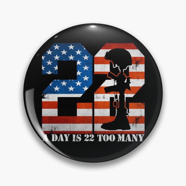 Artikelvorschau, 22 A Day Is 22 Too Many Veteran Lives Matter Help Veterans Gear entworfen und verkauft von DynamicDesign.