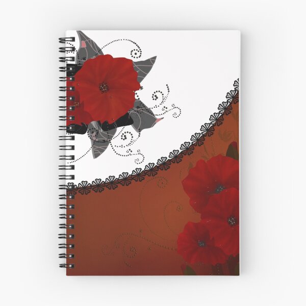 Item preview, Floral red background with flowers of poppy designed and sold by fuzzyfox.