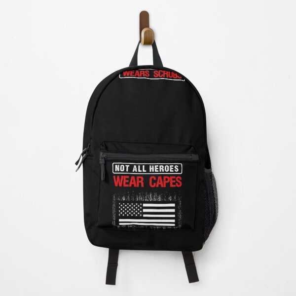 Item preview, Not All Heroes Wear Capes My Daughter Wear Scrubs Nursing Nurse Stethoscope Hospital Syringe Patients Cure Doctor designed and sold by shirti.