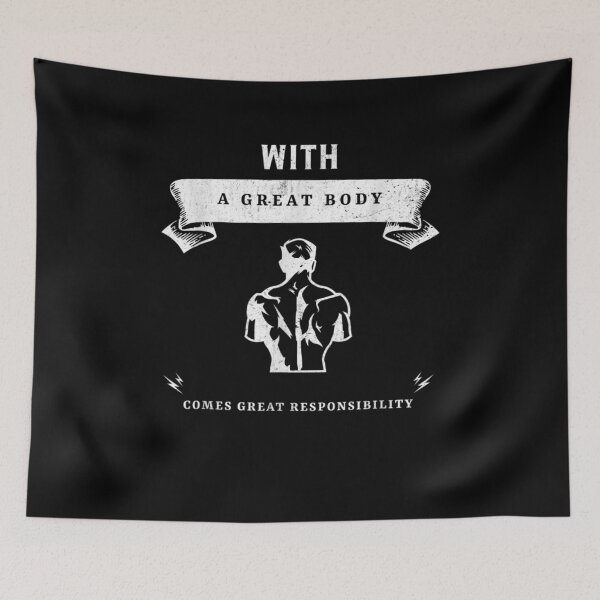 Item preview, Mens With A Great Body Comes Great Responsibility Workout  designed and sold by aguilaro.