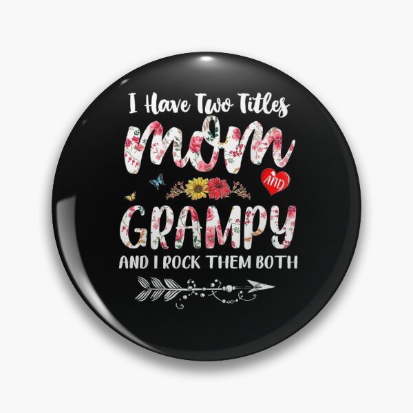 Item preview, I Have Two Titles Mom And Grampy Shirt Floral  designed and sold by aguilaro.