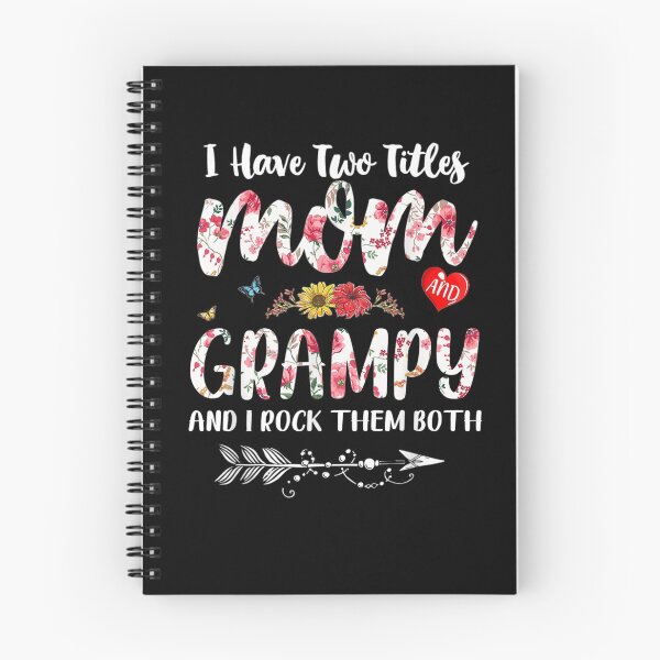 Item preview, I Have Two Titles Mom And Grampy Shirt Floral  designed and sold by aguilaro.