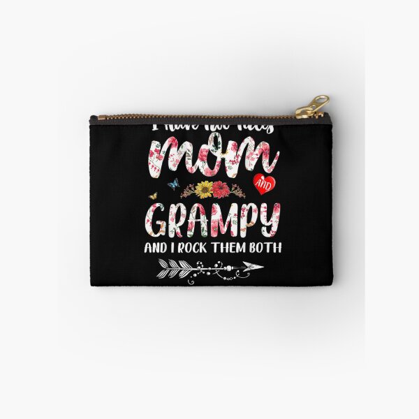 Item preview, I Have Two Titles Mom And Grampy Shirt Floral  designed and sold by aguilaro.